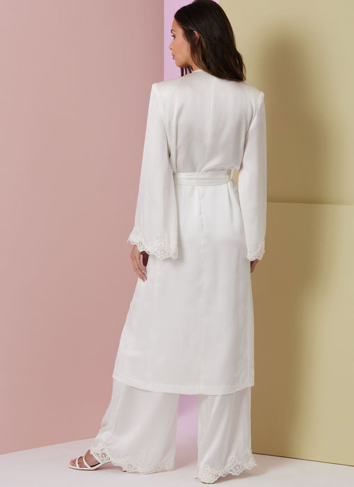 Vogue Sewing Pattern 2020 Misses' Lounge Top, Robe and Pants from Jaycotts Sewing Supplies