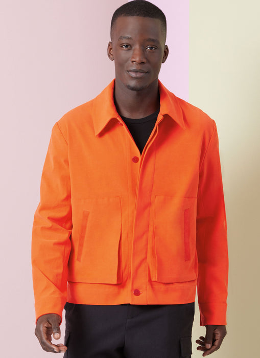 Vogue Sewing Pattern 2022 Men's Jackets, Shorts and Trousers from Jaycotts Sewing Supplies