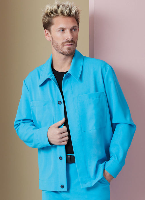 Vogue Sewing Pattern 2022 Men's Jackets, Shorts and Trousers from Jaycotts Sewing Supplies