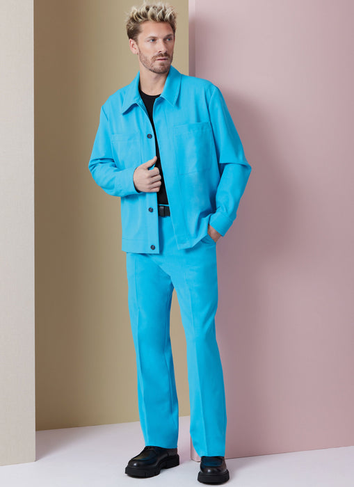 Vogue Sewing Pattern 2022 Men's Jackets, Shorts and Trousers from Jaycotts Sewing Supplies
