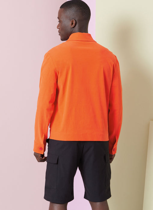 Vogue Sewing Pattern 2022 Men's Jackets, Shorts and Trousers from Jaycotts Sewing Supplies