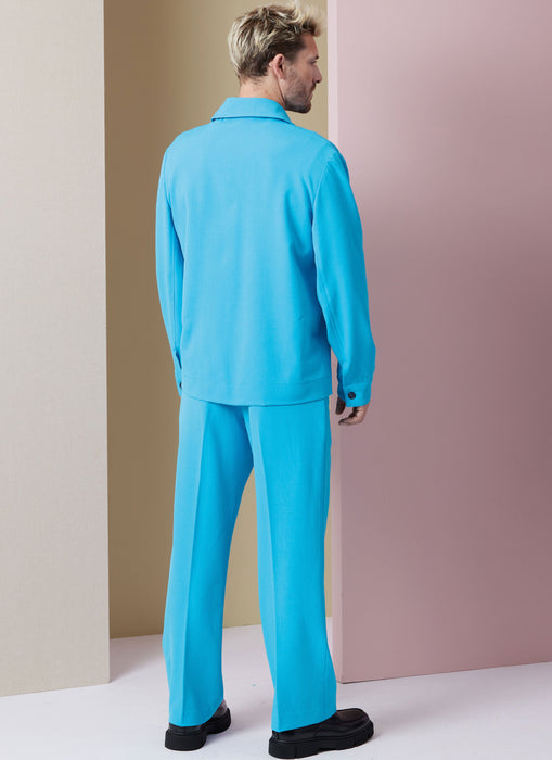 Vogue Sewing Pattern 2022 Men's Jackets, Shorts and Trousers from Jaycotts Sewing Supplies