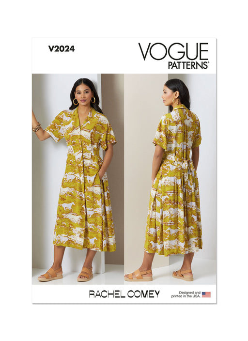 Vogue sewing pattern 2024 Dress by Rachel Comey from Jaycotts Sewing Supplies
