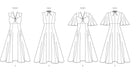 Vogue sewing pattern 2025 Dress with Sleeve Variations from Jaycotts Sewing Supplies