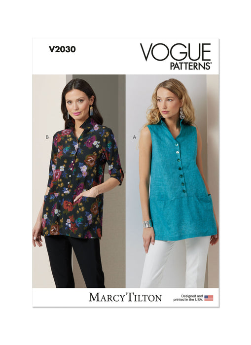 Vogue sewing pattern 2030 Tunics by Marcy Tilton from Jaycotts Sewing Supplies