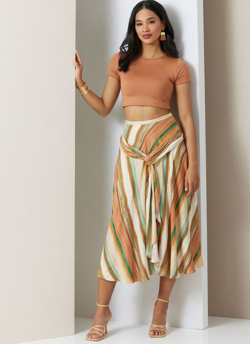 Vogue sewing pattern 2033 Misses Skirt in Two Lengths from Jaycotts Sewing Supplies