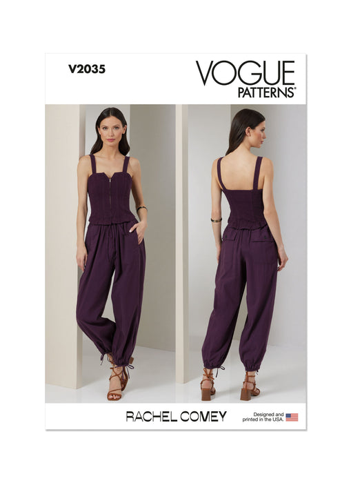 Vogue sewing pattern 2035 Jumpsuit by Rachel Comey from Jaycotts Sewing Supplies