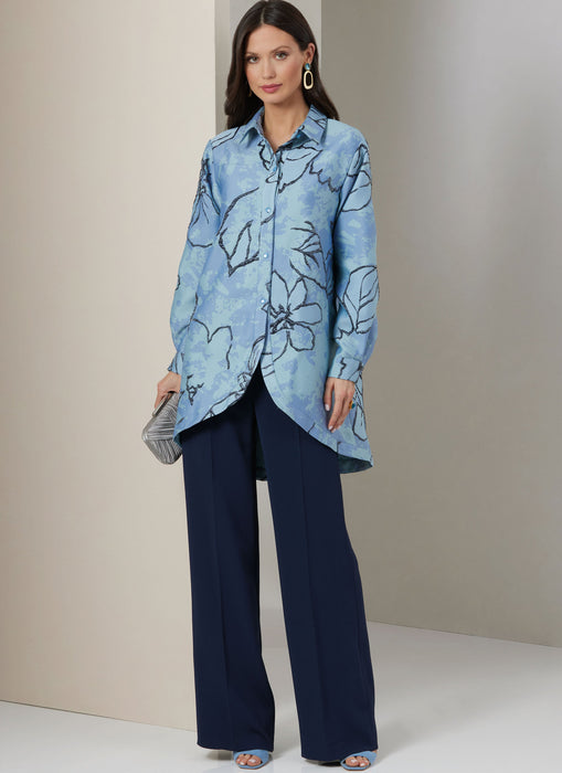 Vogue sewing pattern 2037 Shirt, Crop Top and Pants from Jaycotts Sewing Supplies