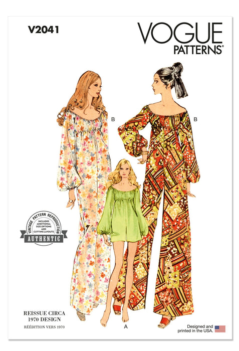 Vogue sewing pattern 2041 Jumpsuit in Two Lengths from Jaycotts Sewing Supplies