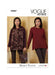Vogue Sewing Pattern 2067 Misses' Knit Top and Jacket by Marcy Tilton from Jaycotts Sewing Supplies