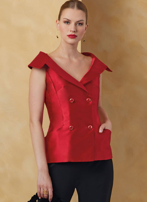 Vogue Sewing Pattern 2073 Misses' Jacket with Sleeve Variations from Jaycotts Sewing Supplies