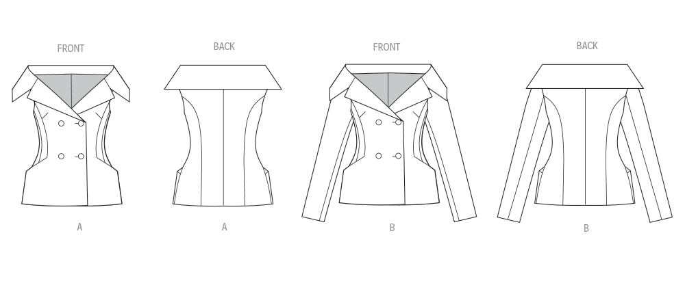 Vogue Sewing Pattern 2073 Misses' Jacket with Sleeve Variations from Jaycotts Sewing Supplies