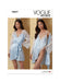 Vogue Sewing Pattern 2077 Misses' Robe with Belt and Teddy from Jaycotts Sewing Supplies