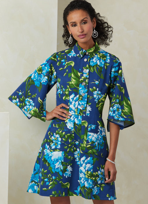 Vogue Sewing Pattern 2083 Polo Collar Dress from Jaycotts Sewing Supplies