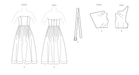 Vogue Sewing Pattern 2084 Strapless Dress with Overbodice from Jaycotts Sewing Supplies