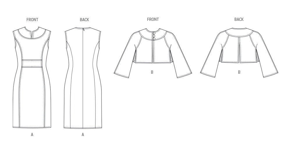 Vogue Sewing Pattern 2085 Dress and Jacket by Tom And Linda Platt from Jaycotts Sewing Supplies