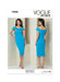 Vogue Sewing Pattern 2086 Off-the shoulder sheath Dress by Badgley Mischka from Jaycotts Sewing Supplies