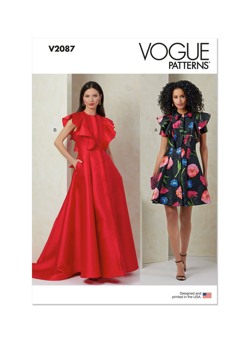 Vogue Sewing Pattern 2087 Special occasion dresses from Jaycotts Sewing Supplies