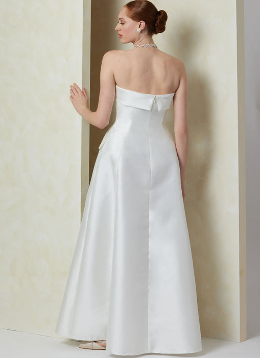 Vogue Sewing Pattern 2089 Strapless Dress in Two Lengths from Jaycotts Sewing Supplies