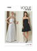 Vogue Sewing Pattern 2089 Strapless Dress in Two Lengths from Jaycotts Sewing Supplies
