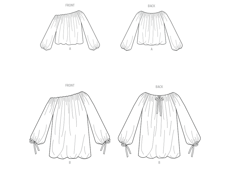 Vogue Sewing Pattern 2091 Bubble Top from Jaycotts Sewing Supplies