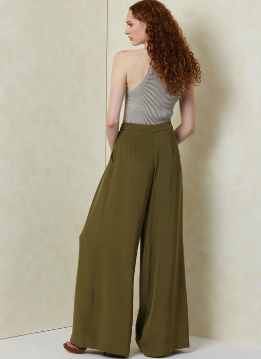 Vogue Sewing Pattern 2094 Women's Wide leg trousers from Jaycotts Sewing Supplies