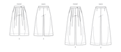 Vogue Sewing Pattern 2094 Women's Wide leg trousers from Jaycotts Sewing Supplies