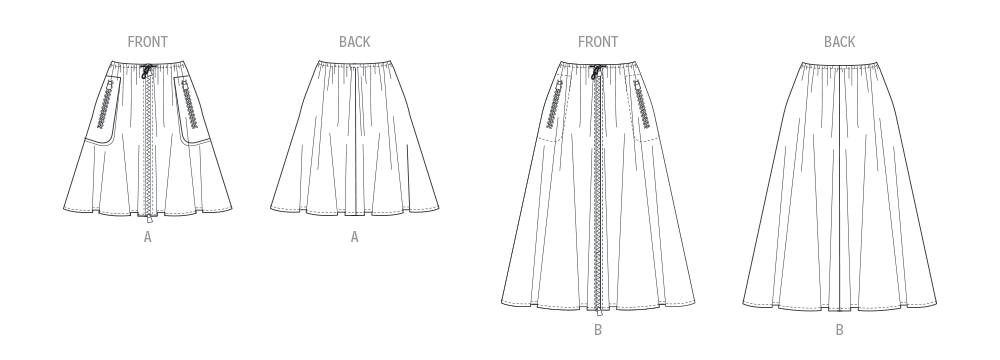 Vogue Sewing Pattern 2095 Circle Skirt from Jaycotts Sewing Supplies