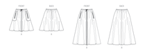 Vogue Sewing Pattern 2095 Circle Skirt from Jaycotts Sewing Supplies
