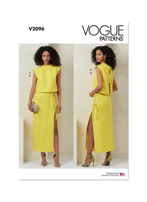 Vogue Sewing Pattern 2096 Top and Skirt from Jaycotts Sewing Supplies