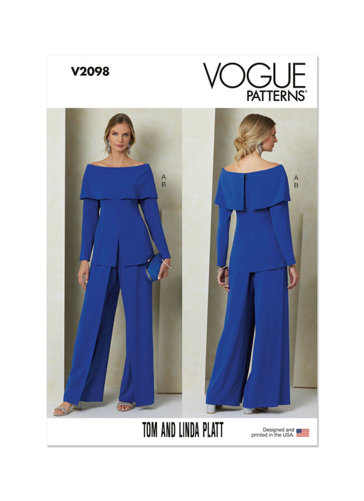 Vogue Sewing Pattern 2098 Top and Trousers by Tom And Linda Platt from Jaycotts Sewing Supplies