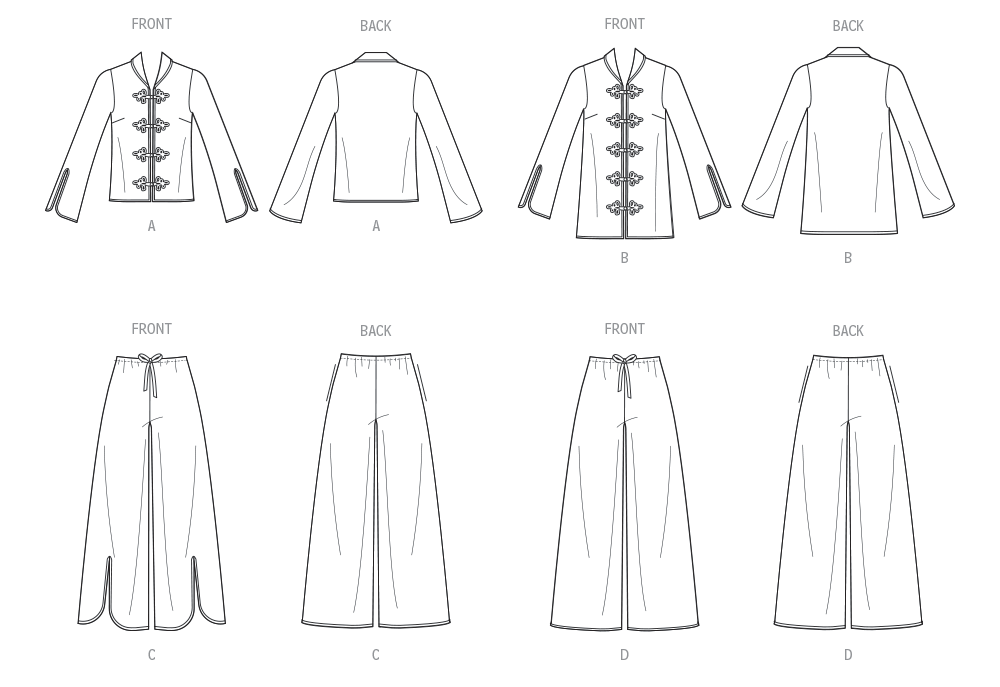 Vogue Sewing Pattern 2099 Pjamas from Jaycotts Sewing Supplies