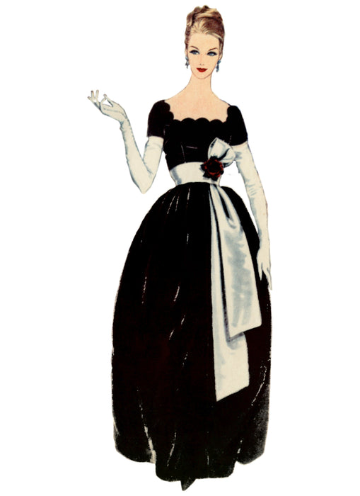 Vogue Sewing Pattern 2101 Vintage 1950's Dress with Belt and Sash from Jaycotts Sewing Supplies