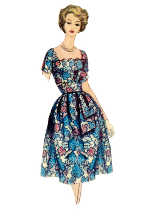 Vogue Sewing Pattern 2101 Vintage 1950's Dress with Belt and Sash from Jaycotts Sewing Supplies
