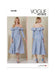 Vogue sewing pattern 2104 Off-the-shoulder midi dress from Jaycotts Sewing Supplies