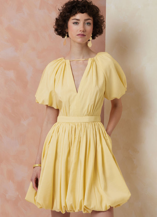 Vogue sewing pattern 2106 Fitted dress with bubble hem from Jaycotts Sewing Supplies
