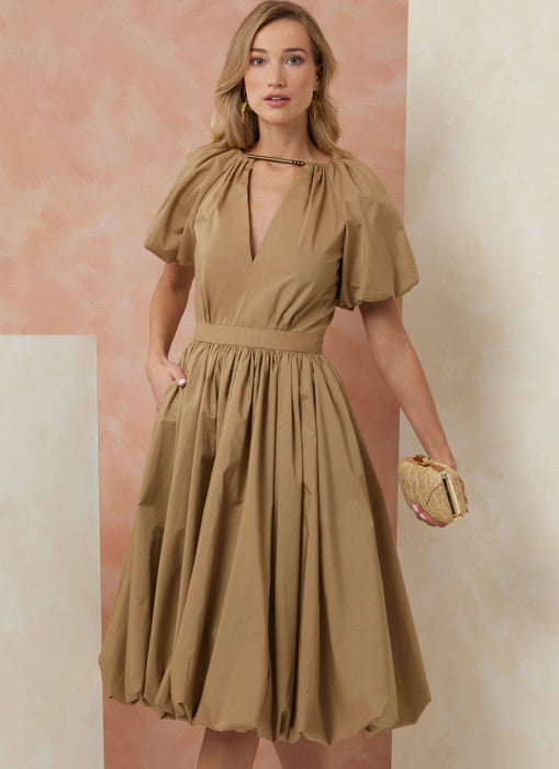 Vogue sewing pattern 2106 Fitted dress with bubble hem from Jaycotts Sewing Supplies