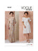 Vogue sewing pattern 2107 Fitted dress in midi and maxi length from Jaycotts Sewing Supplies