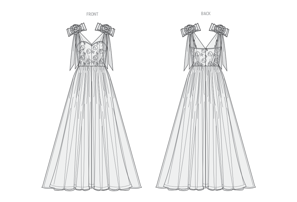 Vogue sewing pattern 2108 Floor length dress by  Badgley Mischka from Jaycotts Sewing Supplies