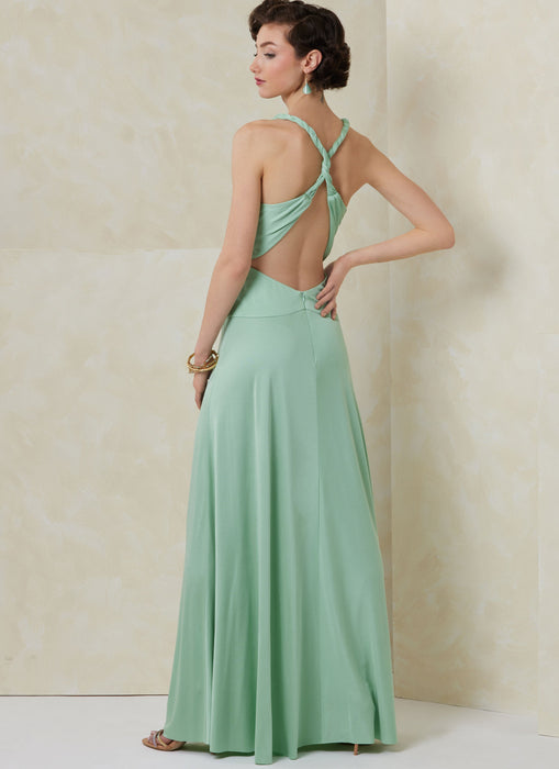 Vogue sewing pattern 2110 Draped halter style Gown from Jaycotts Sewing Supplies