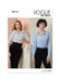 Vogue sewing pattern 2113 Fitted, V-neck tops from Jaycotts Sewing Supplies