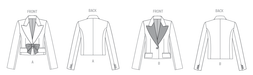 Vogue sewing pattern 2114 Cropped Jackets from Jaycotts Sewing Supplies