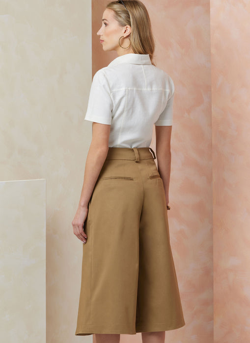 Vogue sewing pattern 2115 Wide leg shorts from Jaycotts Sewing Supplies