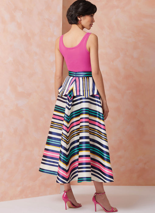 Vogue sewing pattern 2116 Peplum Skirt from Jaycotts Sewing Supplies