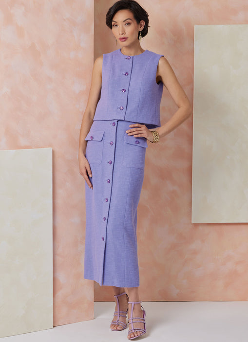 Vogue sewing pattern 2118 Top and Skirt from Jaycotts Sewing Supplies