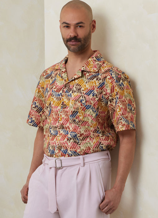 Vogue sewing pattern 2120 Men's Slouchy fit shirt from Jaycotts Sewing Supplies