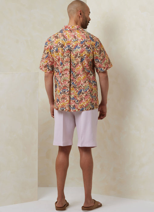 Vogue sewing pattern 2120 Men's Slouchy fit shirt from Jaycotts Sewing Supplies
