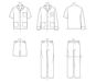 Vogue sewing pattern 2121 Men's Pajamas from Jaycotts Sewing Supplies