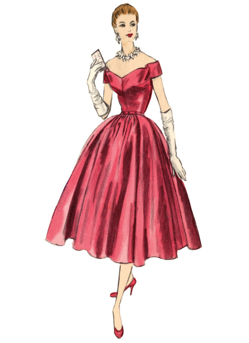 Vogue sewing pattern 2123 1950's Evening Dress from Jaycotts Sewing Supplies