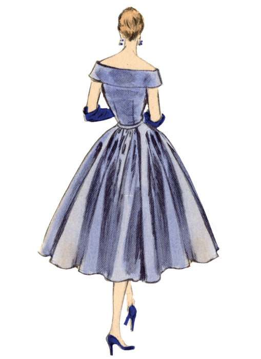 Vogue sewing pattern 2123 1950's Evening Dress from Jaycotts Sewing Supplies